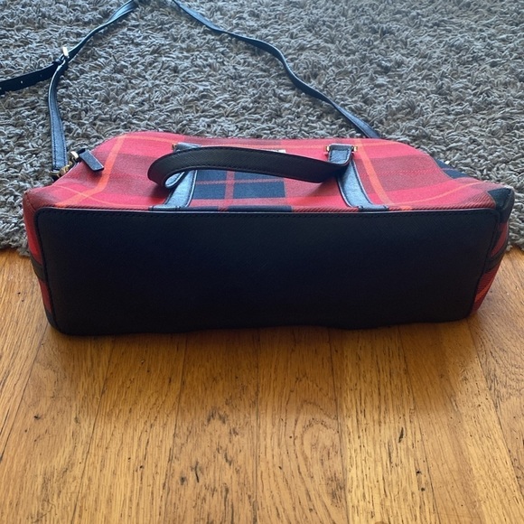 Kate Spade NY Newbury Lane Plaid Small Rachell Satchel - Picture 3 of 16